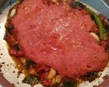 A picture of step 5 of Okra/Ladiesfinger/Vendaka Kara kulzhambu.