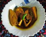 A picture of step 3 of "Bengali Hilsa fish curry with Brinjal" #Cookpad.