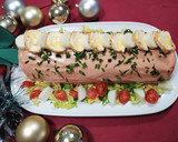 Foto del paso 11 de la receta: Pionono con pollo y rollitos de queso con piña y almendras