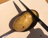 A picture of step 2 of Easy hasselback new potatoes.