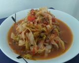 Foto del paso 11 de la receta: Repollo en cintas con tuco