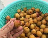 Hình bước làm 1 của món Mơ ngâm đường