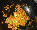 A picture of step 3 of Chinese fried rice.