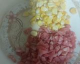 A picture of step 1 of Chicken corn soup 🍲.