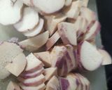 A picture of step 2 of Yam Fry.