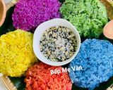 Hình bước làm 4 của món Xôi Ngũ Sắc