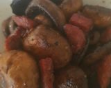 A picture of step 5 of My Garlic Mushrooms & Chorizo cooked in Garlic Butter.