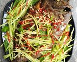 Hình bước làm 6 của món Cá chim chiên mắm xoài