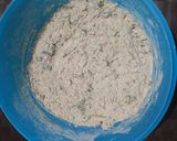 A picture of step 1 of Bajra methi poori.