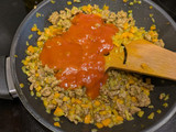 Huevos cocido con carne