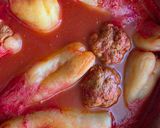 Csicseriborsós töltött paprika recept fázis 3 fotója