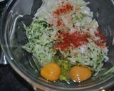 A picture of step 2 of Zucchini Flat Naan Bread نان کدویی.