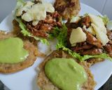 Foto del paso 7 de la receta: Arepas🥯de plátano🫓macho maduro🍌rellenas🥑de pollo🍗bbq🍅y queso🥯🍯🧀