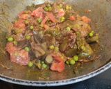 A picture of step 6 of Baingan ki Sabzi with Matar.