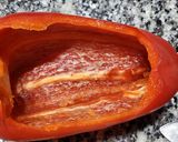 Foto del paso 1 de la receta: Morrón relleno a las brasas