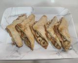 A picture of step 5 of Banana puff pastry.