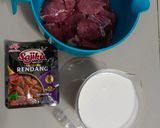 Foto langkah ke 1 dari resep Rendang Sapi bumbu instan.