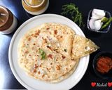 चटपटा पनीर आलू पराठा (chatpata paneer aloo paratha recipe in Hindi) रेसिपी चरण 9 फोटो
