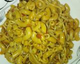 A picture of step 5 of Jollof spaghetti and macroni.