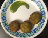 A picture of step 5 of Broccoli tikki.