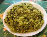 Une image de l'étape 7 de Riz « vert » aux petits pois épicés.