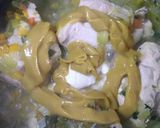 Foto del paso 7 de la receta: Pollo a la mostaza (light) y brócoli sobre puerros