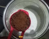 A picture of step 3 of Homemade Eggless Chocolate Cake Premix.