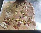A picture of step 3 of Rajgira burfi.