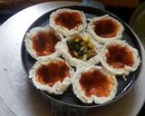 A picture of step 5 of Bread cheese katori.