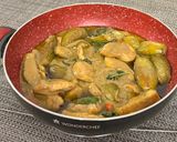 A picture of step 9 of Green Chicken Curry.