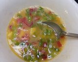 Foto langkah ke 8 dari resep Nasi Rumput Laut dan Cheesy Omelette.