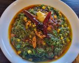 A picture of step 4 of Mustard Greens with Sweet Corn.