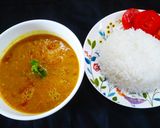 A picture of step 2 of Lasaniya Dal.