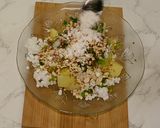 A picture of step 3 of Sabudana Tikki.