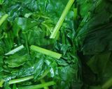 A picture of step 1 of Palak Paneer.