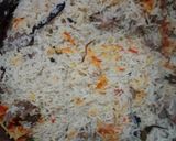 A picture of step 11 of Beef Yakhni pulao biryani.