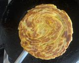 A picture of step 1 of Kesaria Laccha Paratha.