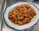 A picture of step 9 of Mini Pork Sausages with Red Pesto, Garlic, Onion, and Oregano.