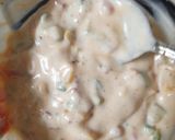 A picture of step 3 of Mexican yogurt dip.