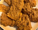 A picture of step 3 of Salmon rava fry.