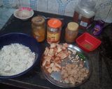 A picture of step 4 of Bread  poha soya pulao.