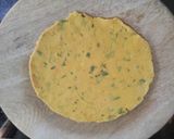 A picture of step 2 of Leftover Khichdi paratha.