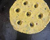 A picture of step 2 of Maharashtrian Thalipeeth.