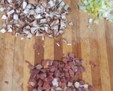 Foto del paso 2 de la receta: Risotto de hongos, jamón y Cabrales