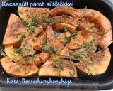 Kacsasült párolt sütőtökkel recept fázis 2 fotója