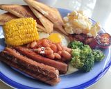 Gambar langkah 9 resipi Ultimate Big Breakfast.