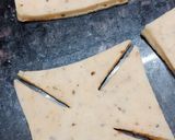 A picture of step 3 of Pinwheel Mathri.