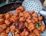 A picture of step 4 of Chicken Chilli.