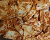 A picture of step 1 of Chilli paneer.