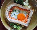 รูปขั้นตอนการทำที่ 4 ของ ขนมปังไข่ดาวสวนดอกไม้
